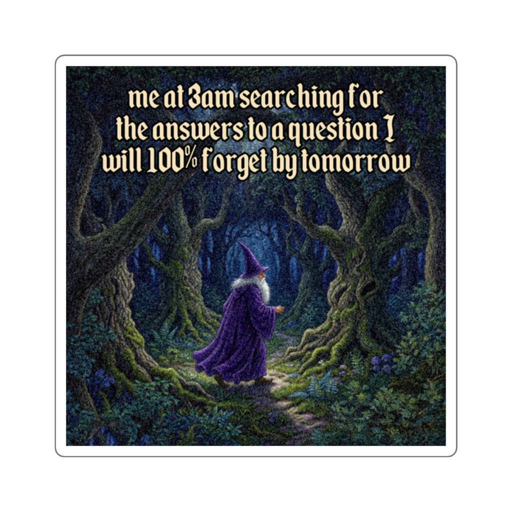 “100% Forget" Galactic Wizard Meme Sticker - The Galactic Wizard Emporium - Paper products