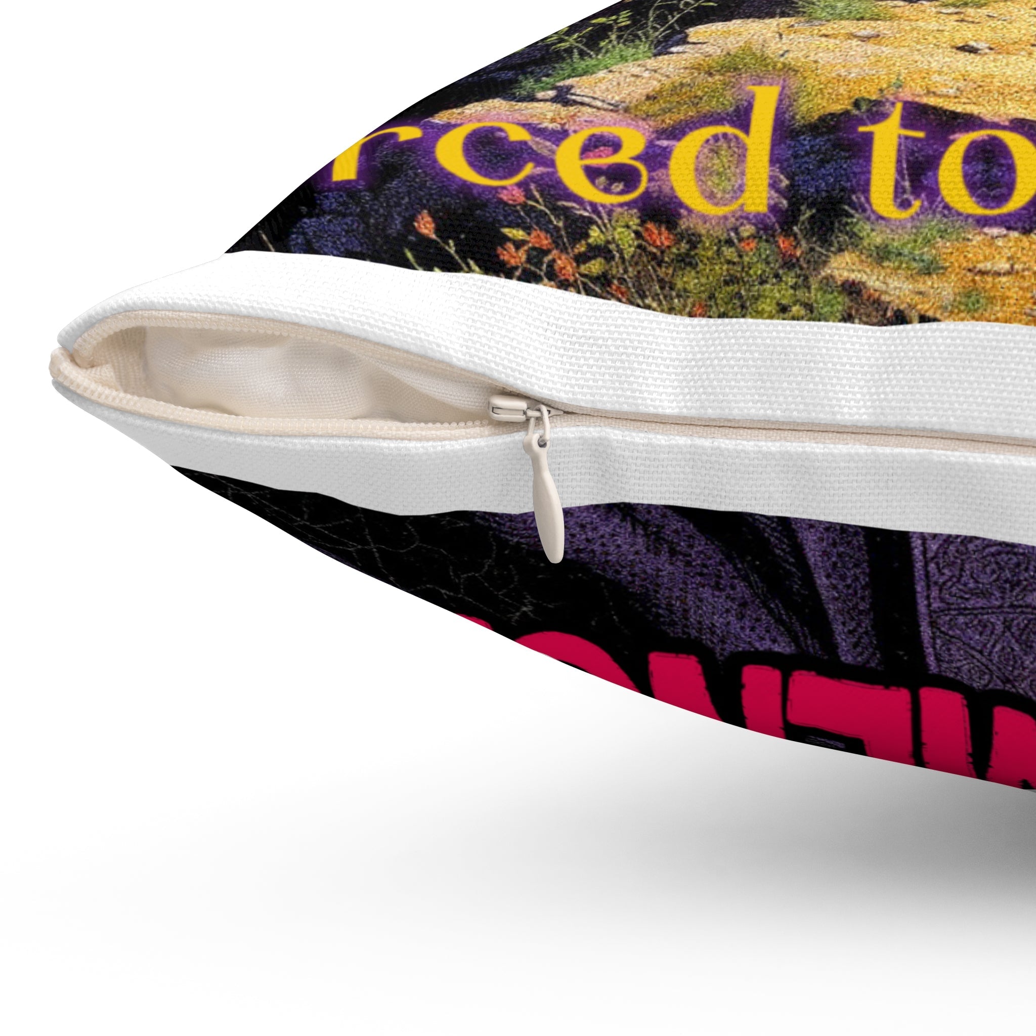 “Born to quest, forced to clock in” Galactic Wizard Polyester Throw Pillow - The Galactic Wizard Emporium - Home Decor