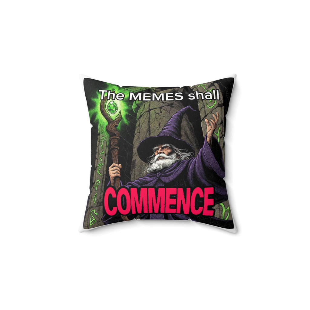 “Can’t talk, working on the lore” Galactic Wizard Polyester Throw Pillow - The Galactic Wizard Emporium - Home Decor