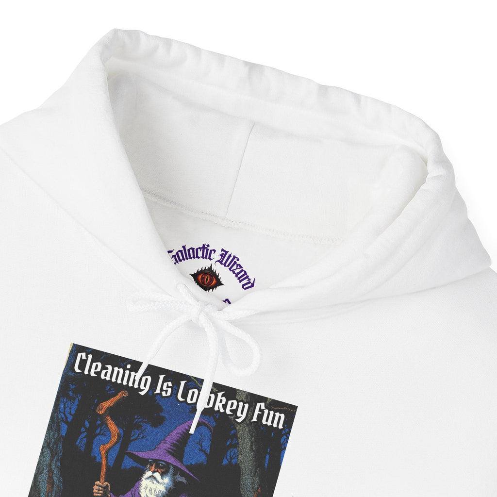 “Cleaning is Fun” Galactic Wizard Meme Unisex Hooded Sweatshirt - The Galactic Wizard Emporium - Hoodie