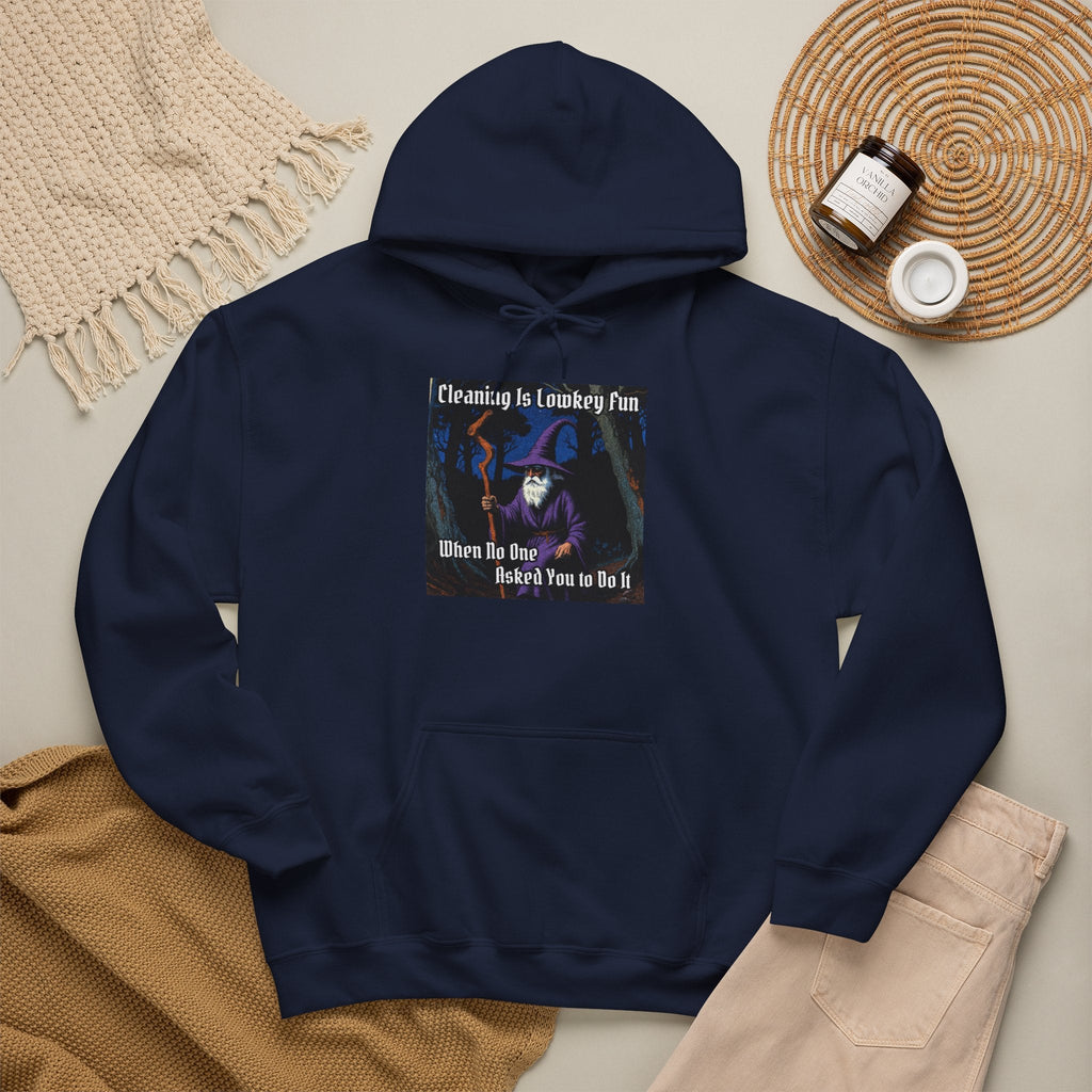 “Cleaning is Fun” Galactic Wizard Meme Unisex Hooded Sweatshirt - The Galactic Wizard Emporium - Hoodie