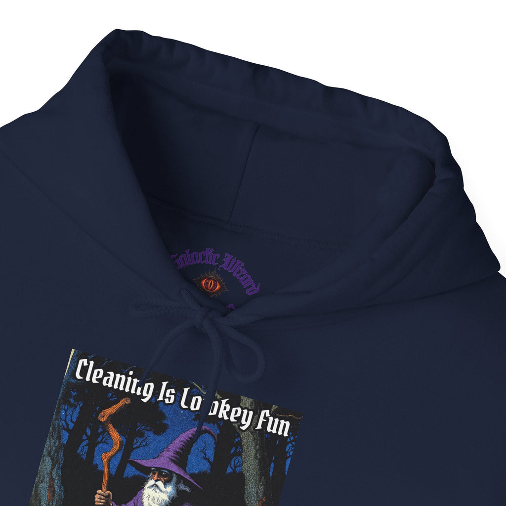 “Cleaning is Fun” Galactic Wizard Meme Unisex Hooded Sweatshirt - The Galactic Wizard Emporium - Hoodie
