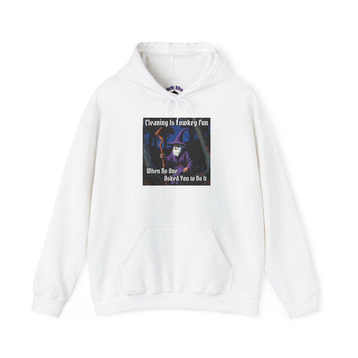 “Cleaning is Fun” Galactic Wizard Meme Unisex Hooded Sweatshirt - The Galactic Wizard Emporium - Hoodie