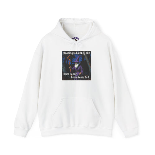 “Cleaning is Fun” Galactic Wizard Meme Unisex Hooded Sweatshirt - The Galactic Wizard Emporium - Hoodie