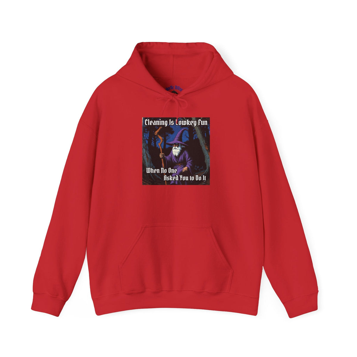 “Cleaning is Fun” Galactic Wizard Meme Unisex Hooded Sweatshirt - The Galactic Wizard Emporium - Hoodie