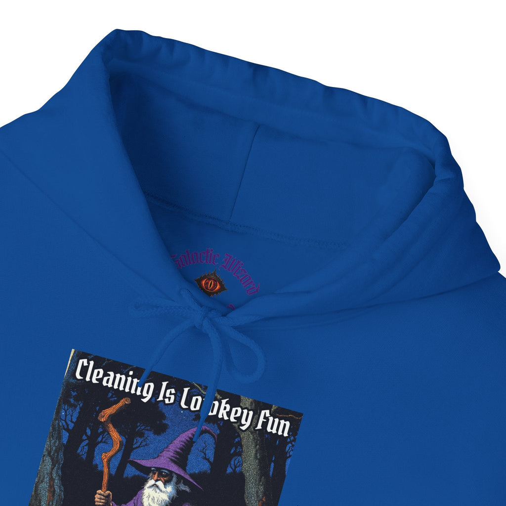 “Cleaning is Fun” Galactic Wizard Meme Unisex Hooded Sweatshirt - The Galactic Wizard Emporium - Hoodie