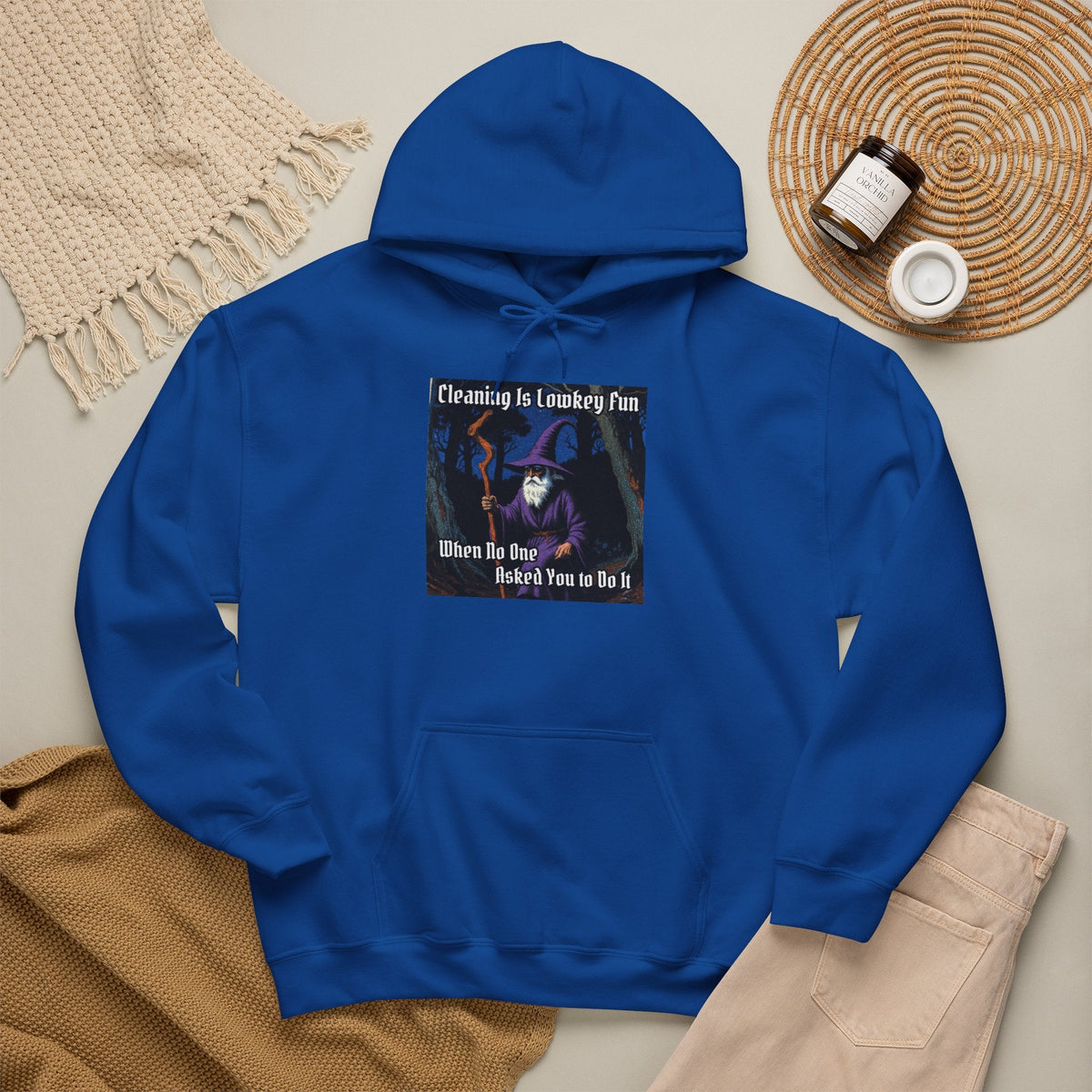 “Cleaning is Fun” Galactic Wizard Meme Unisex Hooded Sweatshirt - The Galactic Wizard Emporium - Hoodie