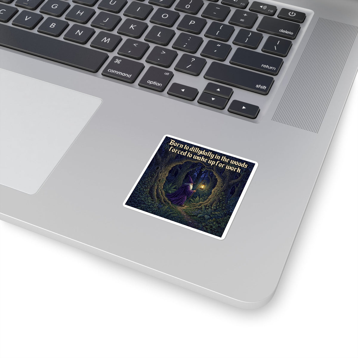 “Dilly Dally in The Woods" Galactic Wizard Meme Sticker - The Galactic Wizard Emporium - Paper products