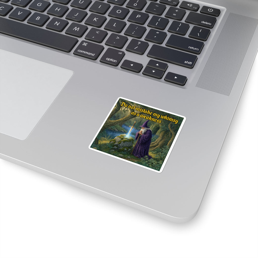 “Do Not Mistake My Whimsy" Galactic Wizard Meme Sticker - The Galactic Wizard Emporium - Paper products