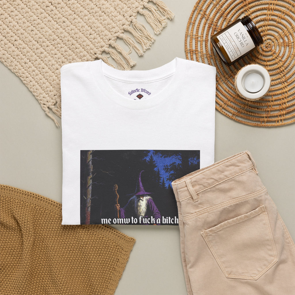 “F*ck em up Majestically” Galactic Wizard Meme Heavyweight Cotton T-Shirt - The Galactic Wizard Emporium - T-Shirt