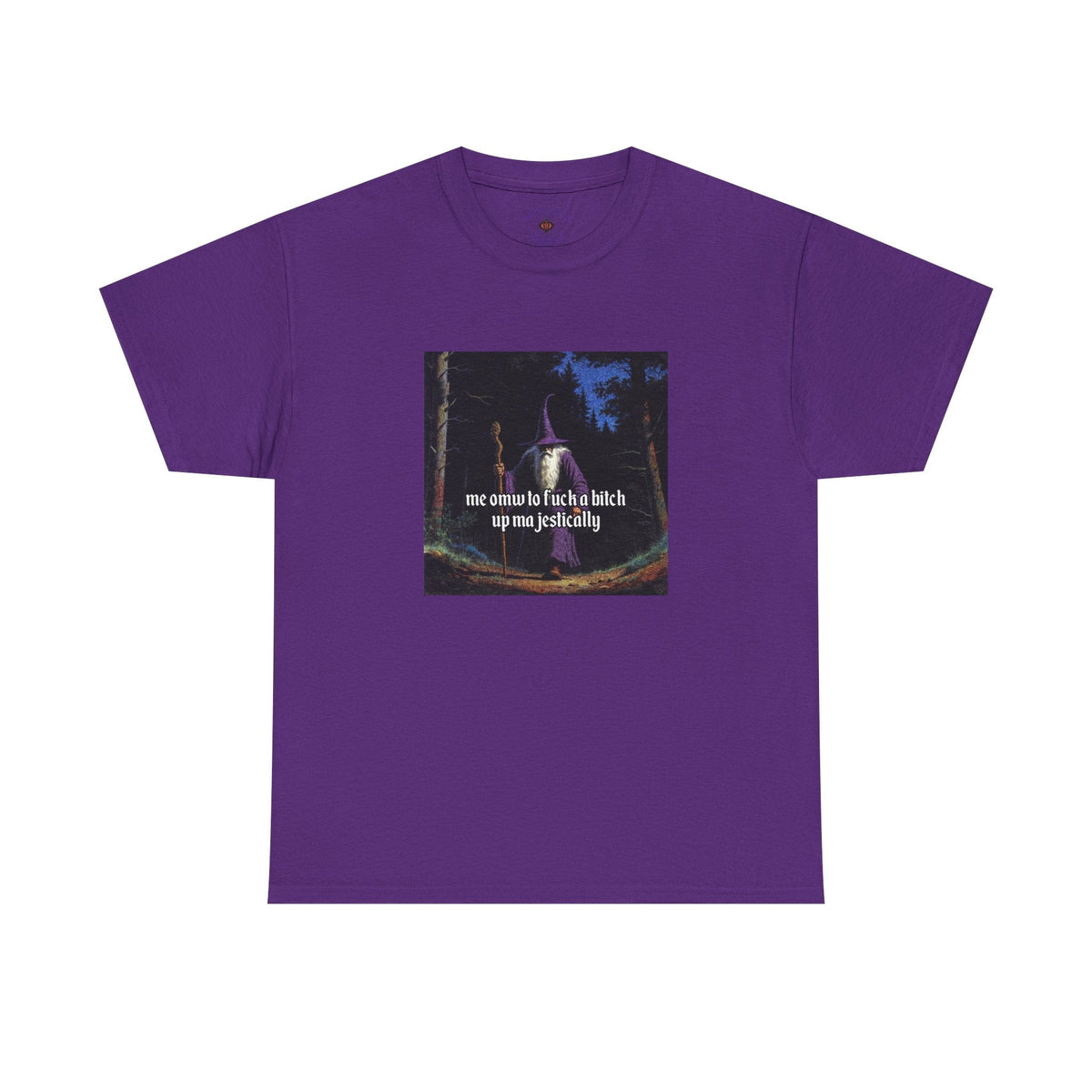 “F*ck em up Majestically” Galactic Wizard Meme Heavyweight Cotton T-Shirt - The Galactic Wizard Emporium - T-Shirt