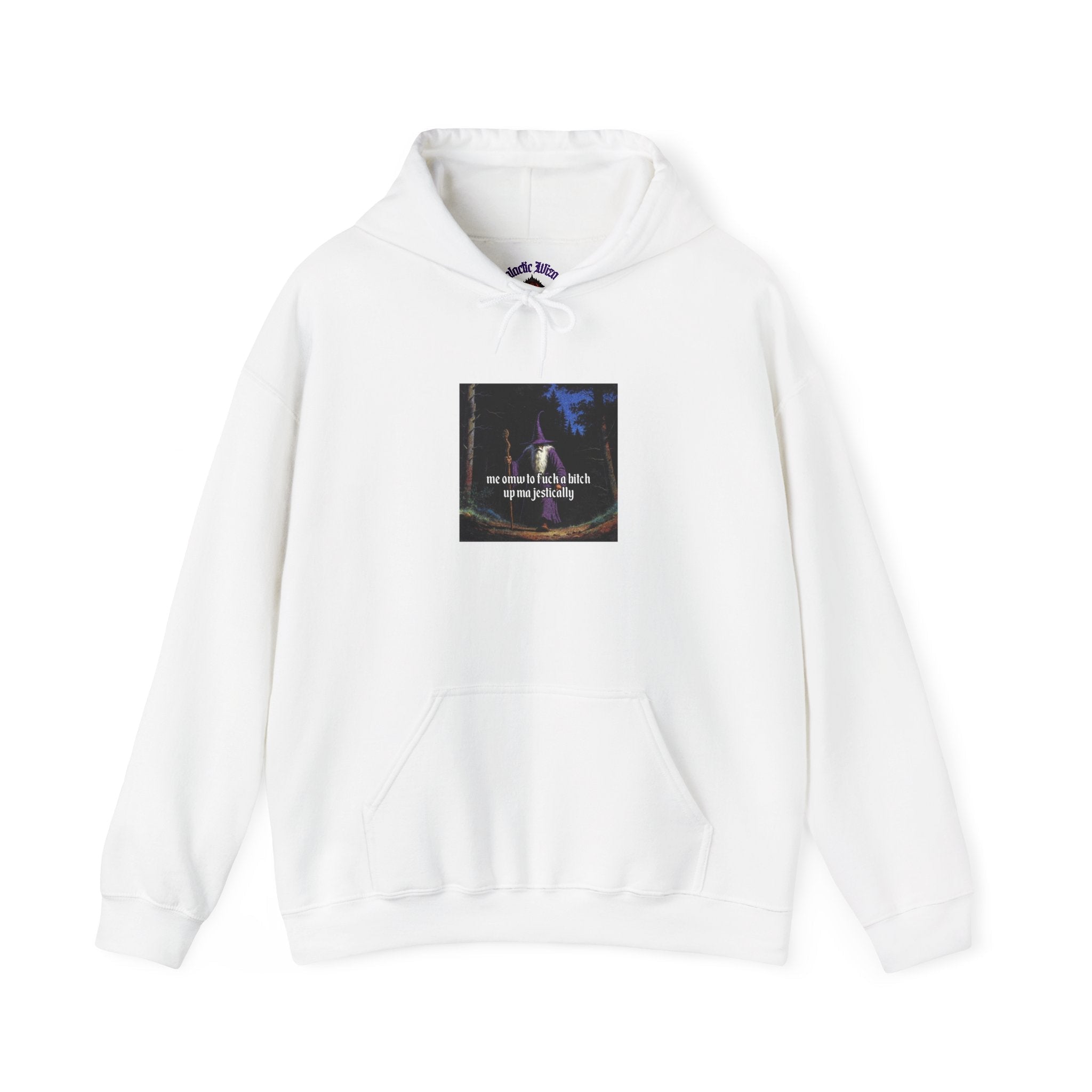 “F*ck em up Majestically” Galactic Wizard Meme Unisex Hooded Sweatshirt - The Galactic Wizard Emporium - Hoodie