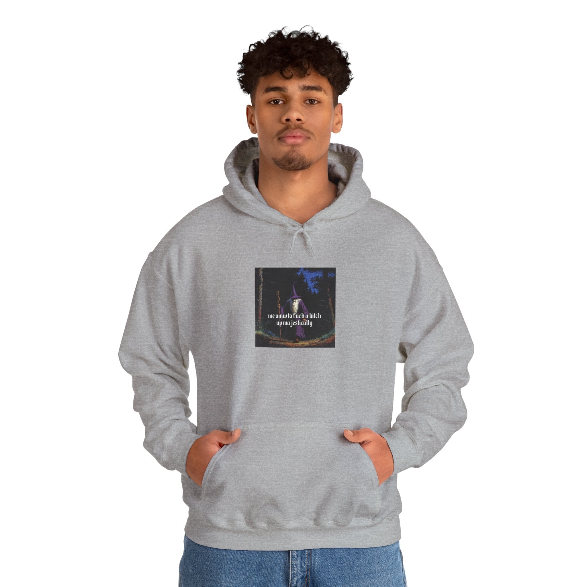 “F*ck em up Majestically” Galactic Wizard Meme Unisex Hooded Sweatshirt - The Galactic Wizard Emporium - Hoodie