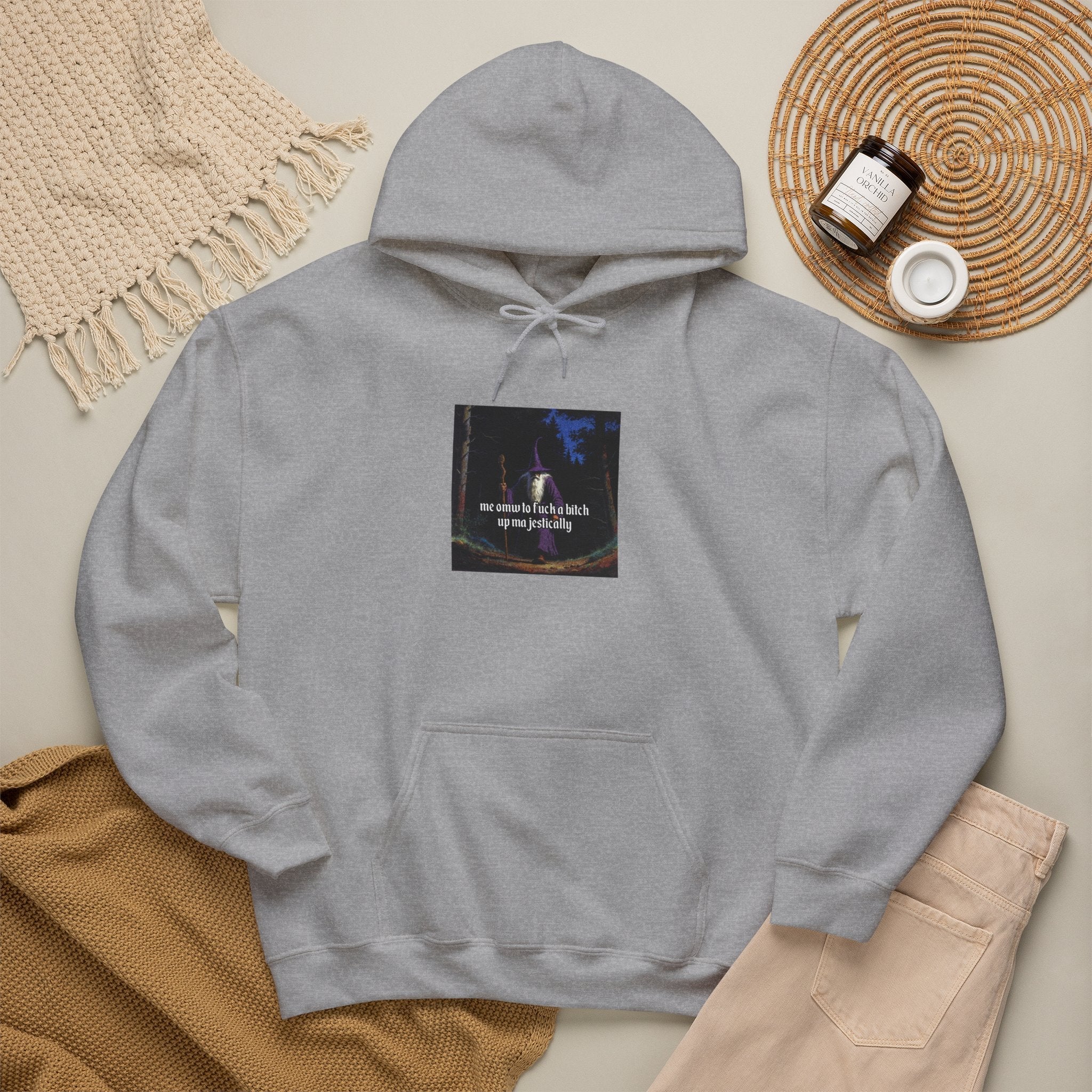 “F*ck em up Majestically” Galactic Wizard Meme Unisex Hooded Sweatshirt - The Galactic Wizard Emporium - Hoodie