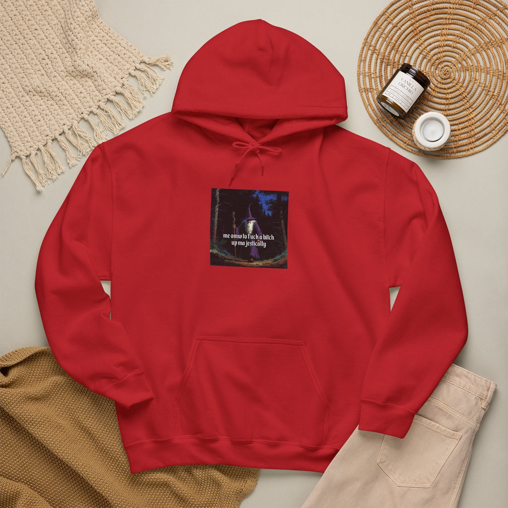 “F*ck em up Majestically” Galactic Wizard Meme Unisex Hooded Sweatshirt - The Galactic Wizard Emporium - Hoodie