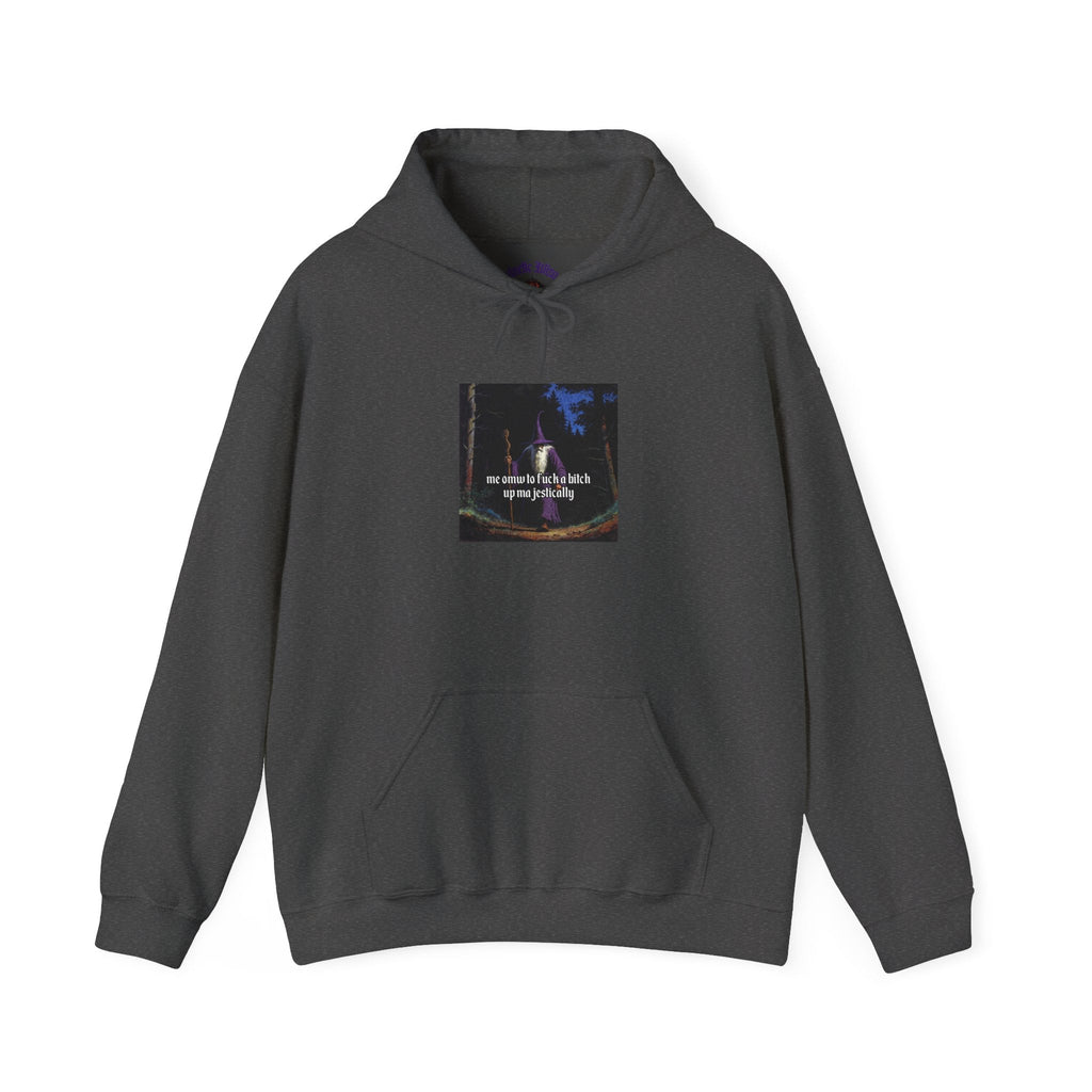 “F*ck em up Majestically” Galactic Wizard Meme Unisex Hooded Sweatshirt - The Galactic Wizard Emporium - Hoodie