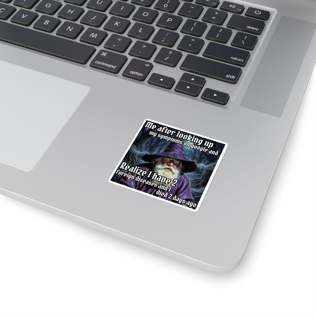 “Googling my Symptoms" Galactic Wizard Meme Sticker - The Galactic Wizard Emporium - Paper products