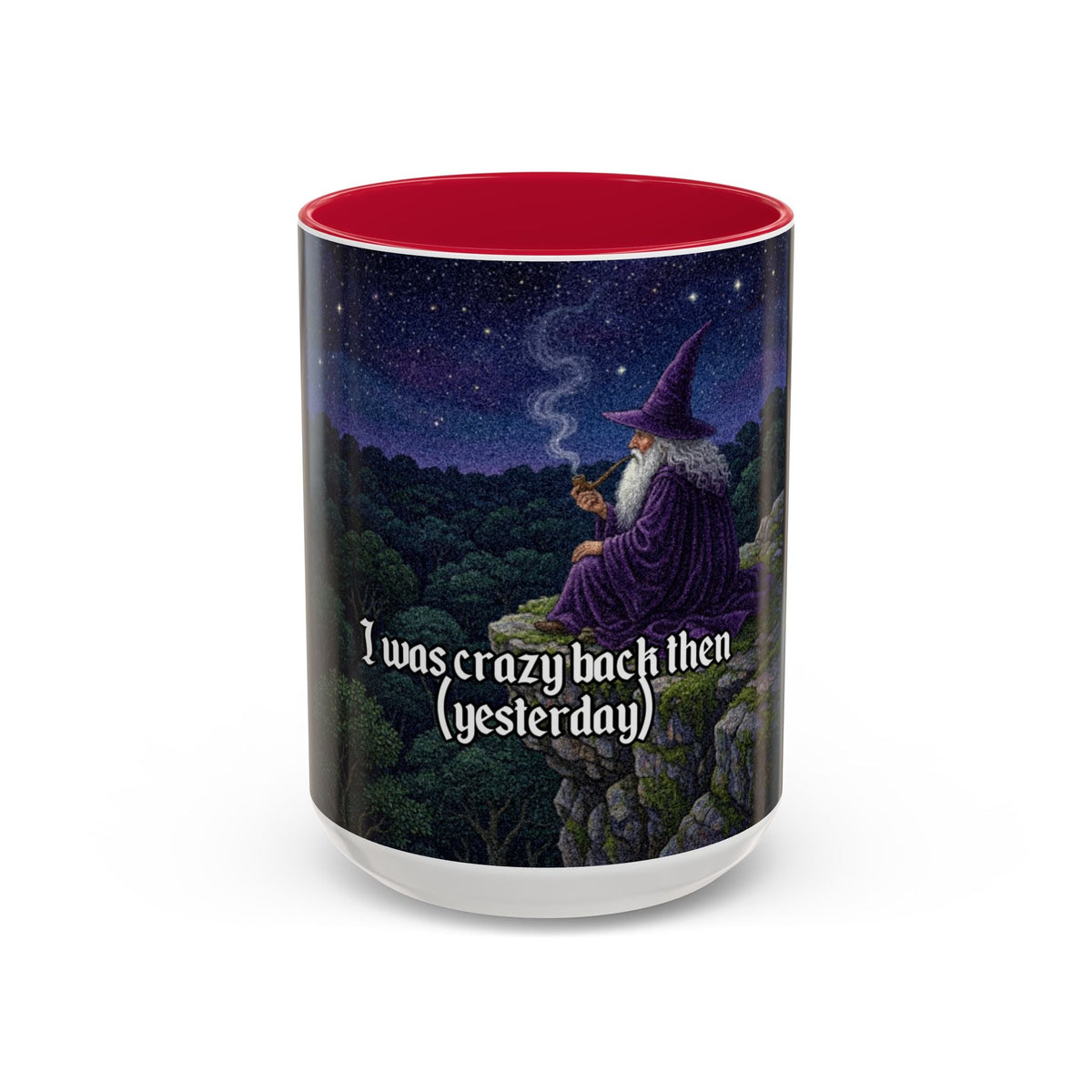 “I was crazy back then" (11oz/15oz) Galactic Wizard Meme Mug - The Galactic Wizard Emporium - Mug