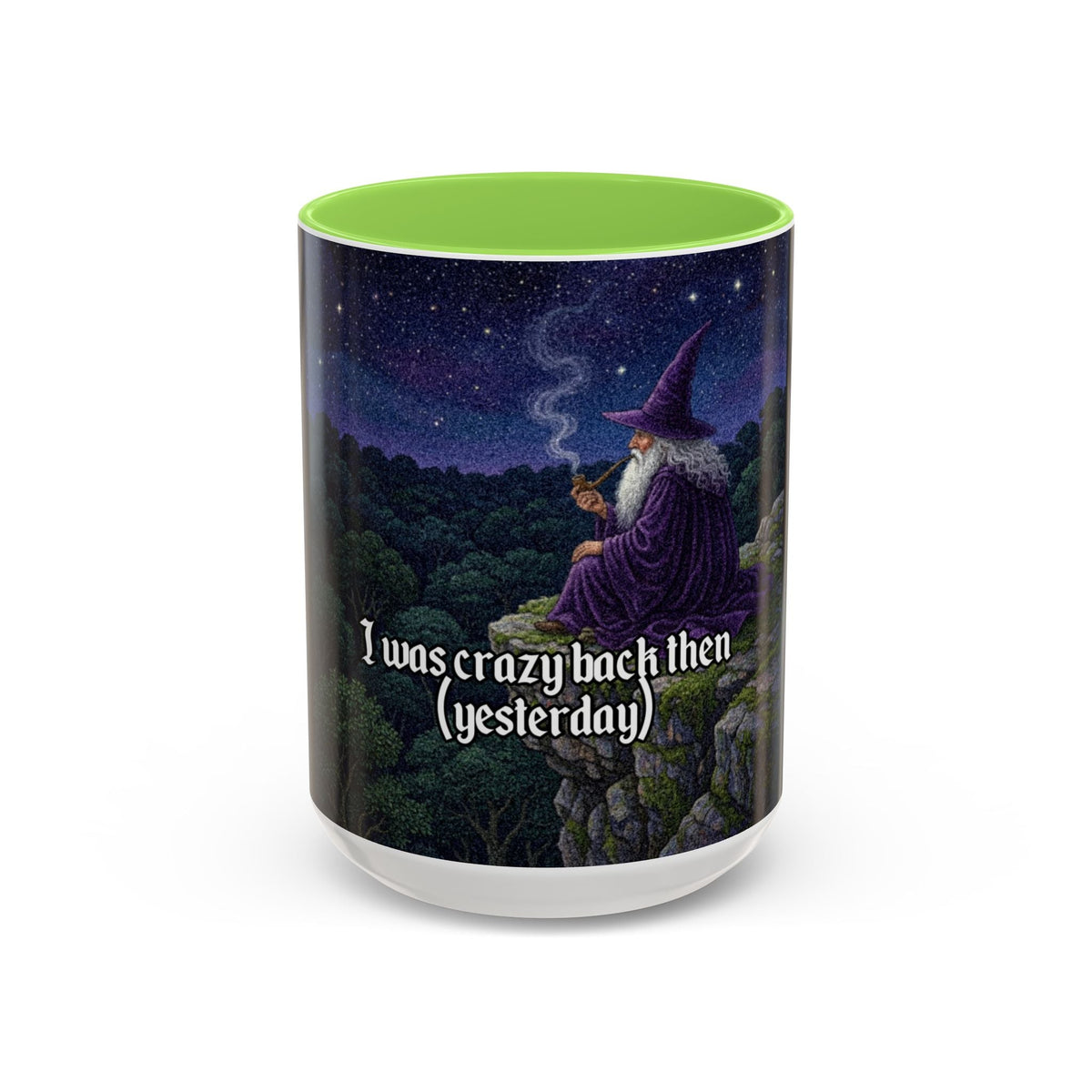 “I was crazy back then" (11oz/15oz) Galactic Wizard Meme Mug - The Galactic Wizard Emporium - Mug