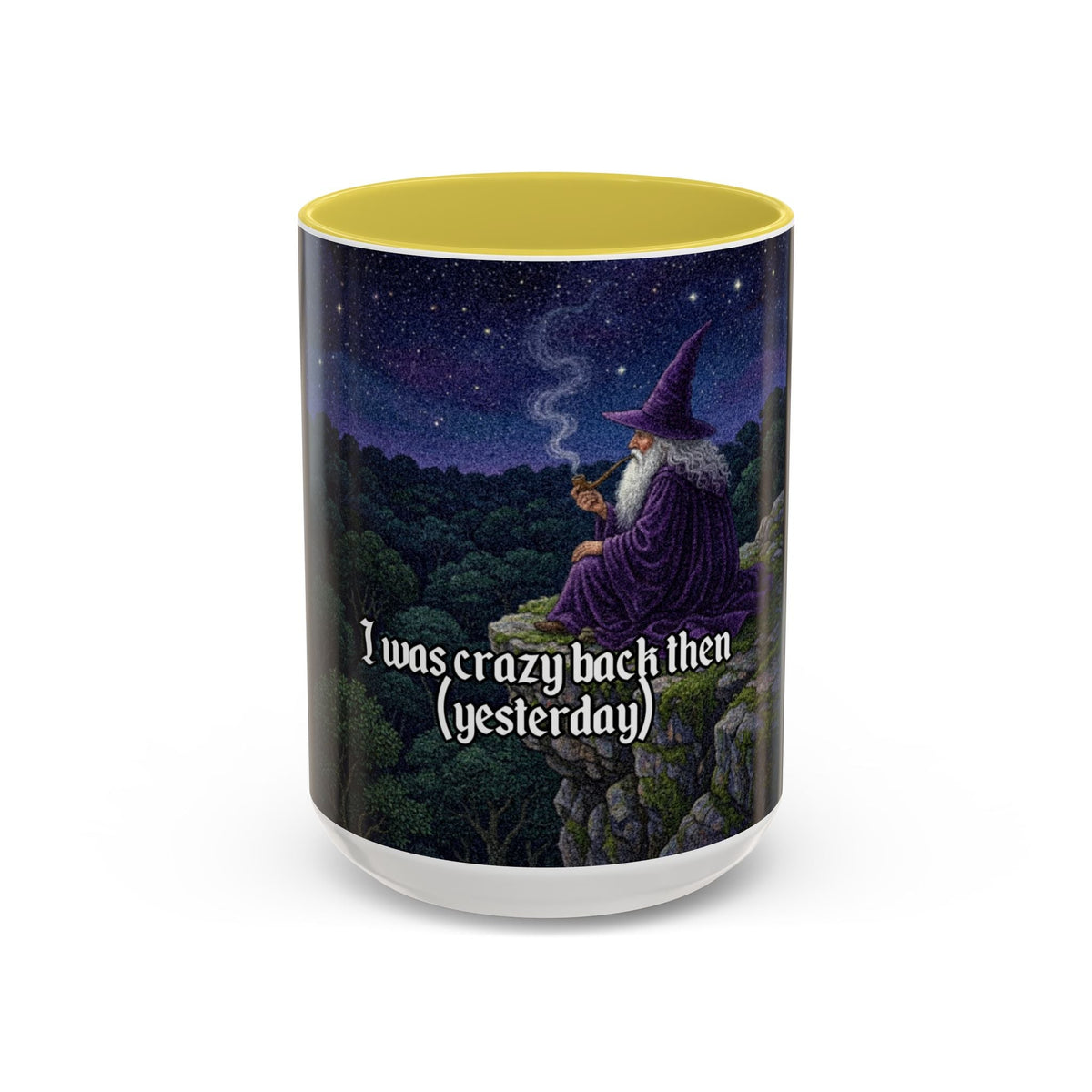 “I was crazy back then" (11oz/15oz) Galactic Wizard Meme Mug - The Galactic Wizard Emporium - Mug