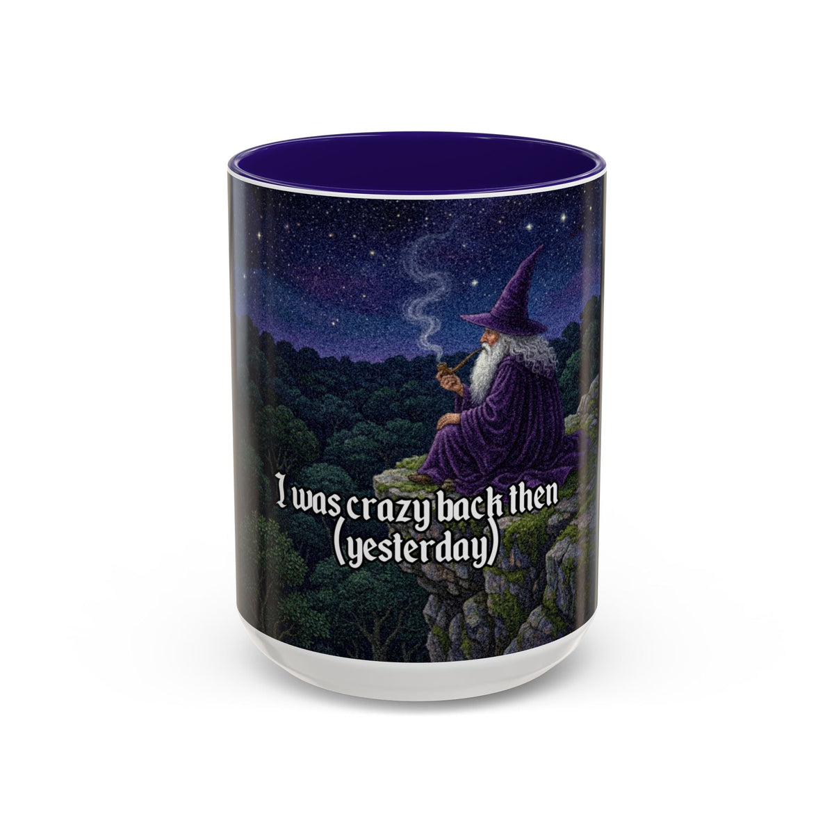 “I was crazy back then" (11oz/15oz) Galactic Wizard Meme Mug - The Galactic Wizard Emporium - Mug