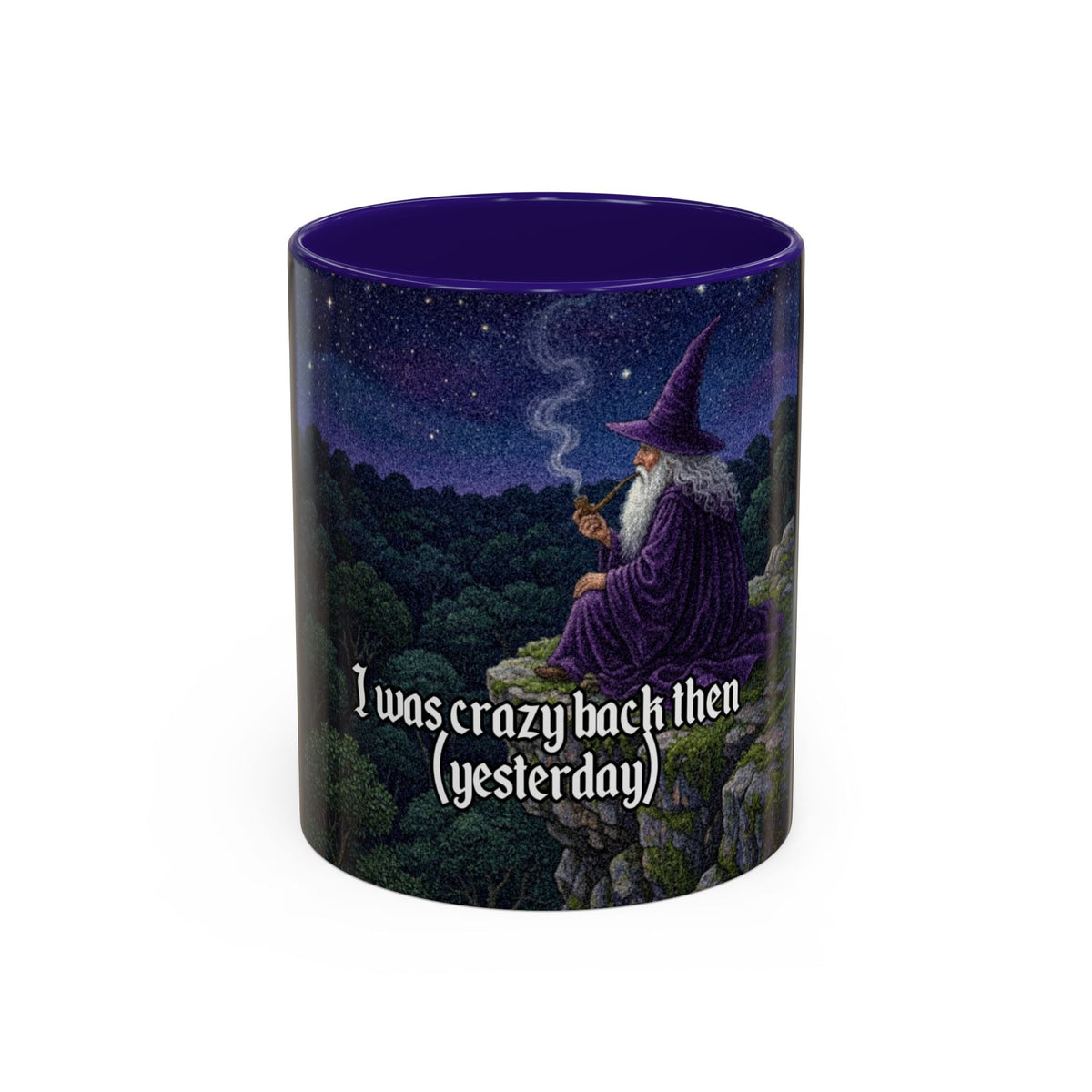 “I was crazy back then" (11oz/15oz) Galactic Wizard Meme Mug - The Galactic Wizard Emporium - Mug