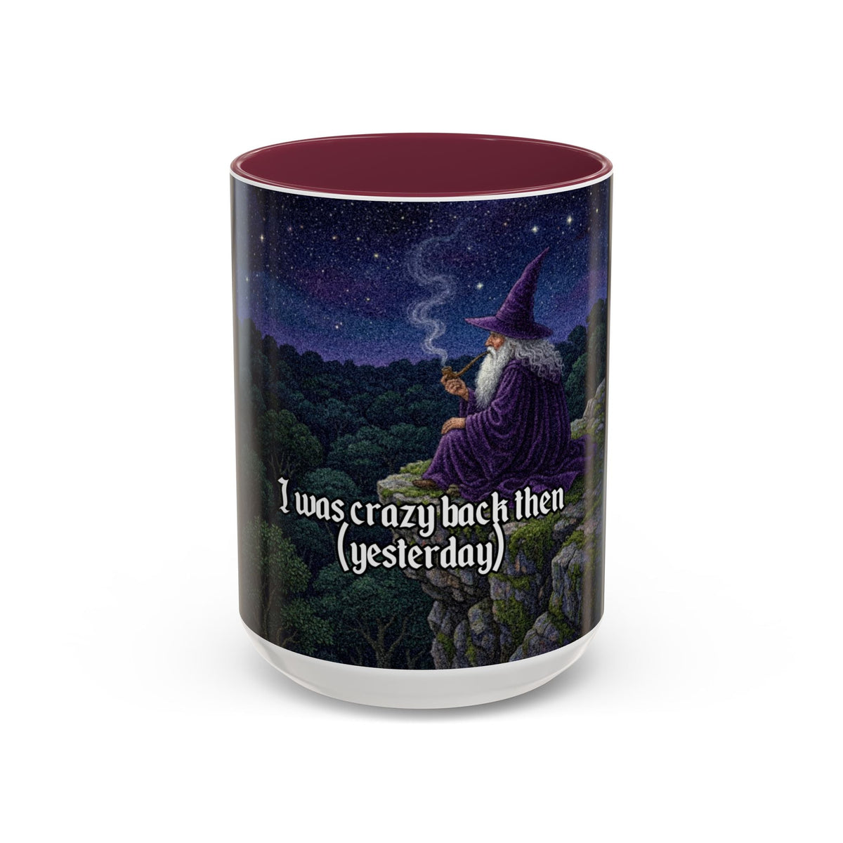 “I was crazy back then" (11oz/15oz) Galactic Wizard Meme Mug - The Galactic Wizard Emporium - Mug
