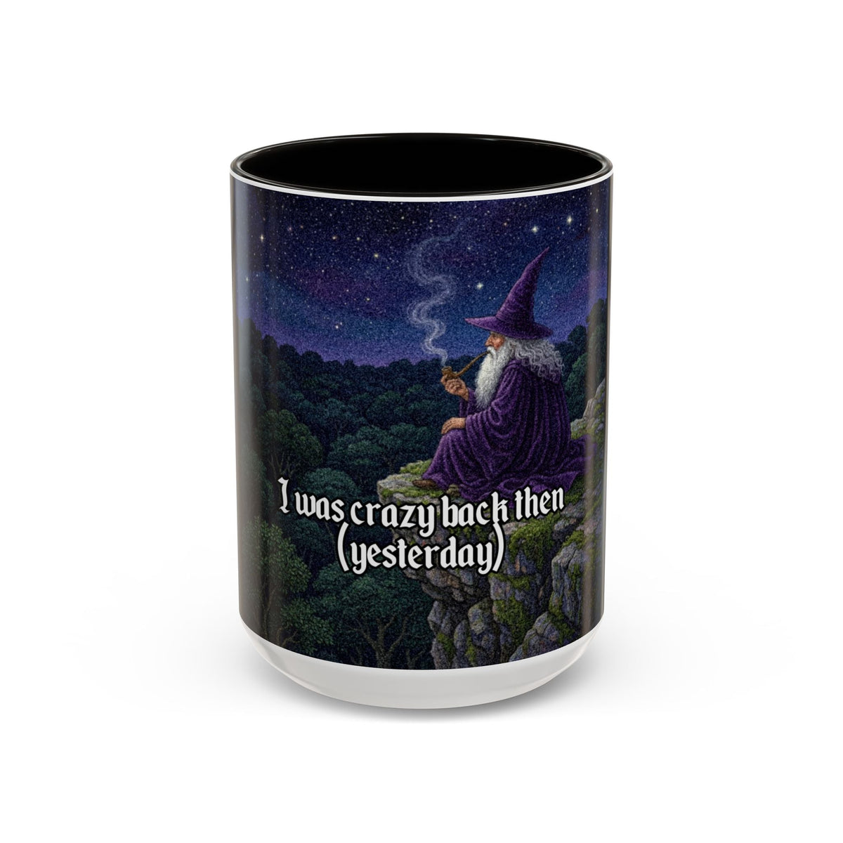 “I was crazy back then" (11oz/15oz) Galactic Wizard Meme Mug - The Galactic Wizard Emporium - Mug