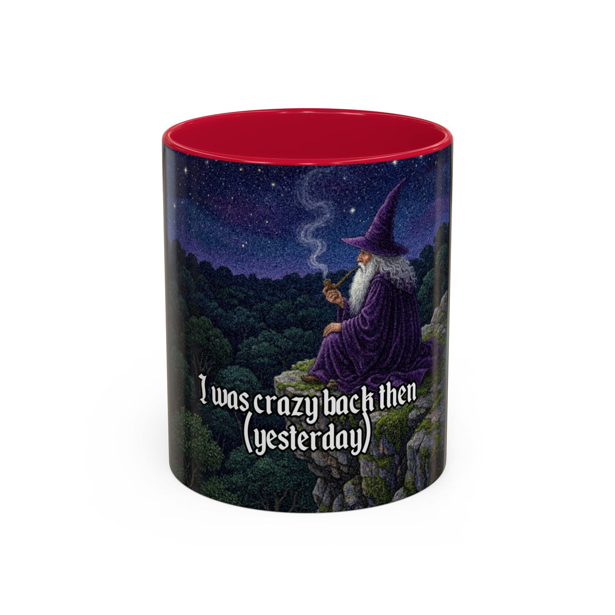 “I was crazy back then" (11oz/15oz) Galactic Wizard Meme Mug - The Galactic Wizard Emporium - Mug