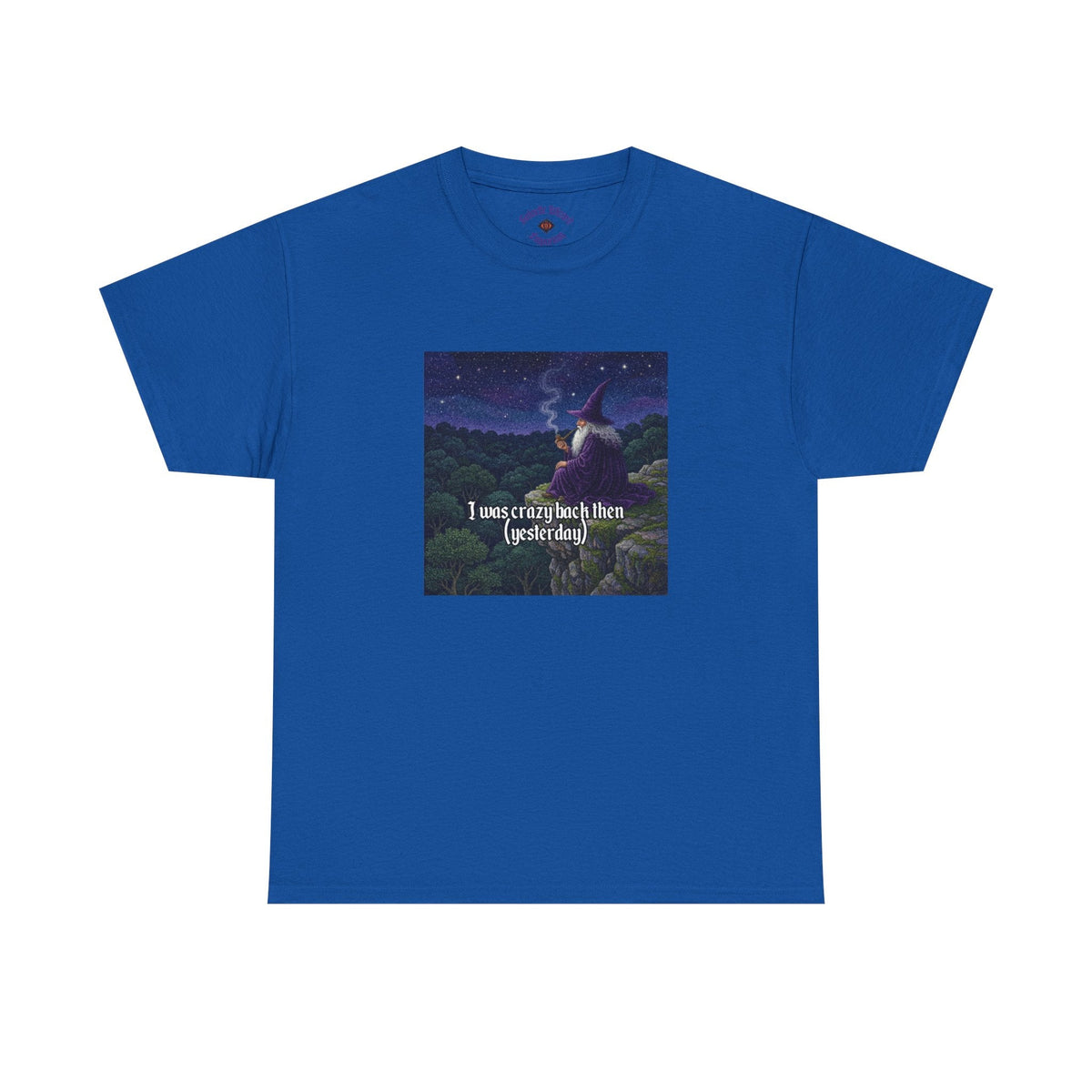 “I was crazy back then” Galactic Wizard Meme Heavyweight Cotton T-Shirt - The Galactic Wizard Emporium - T-Shirt