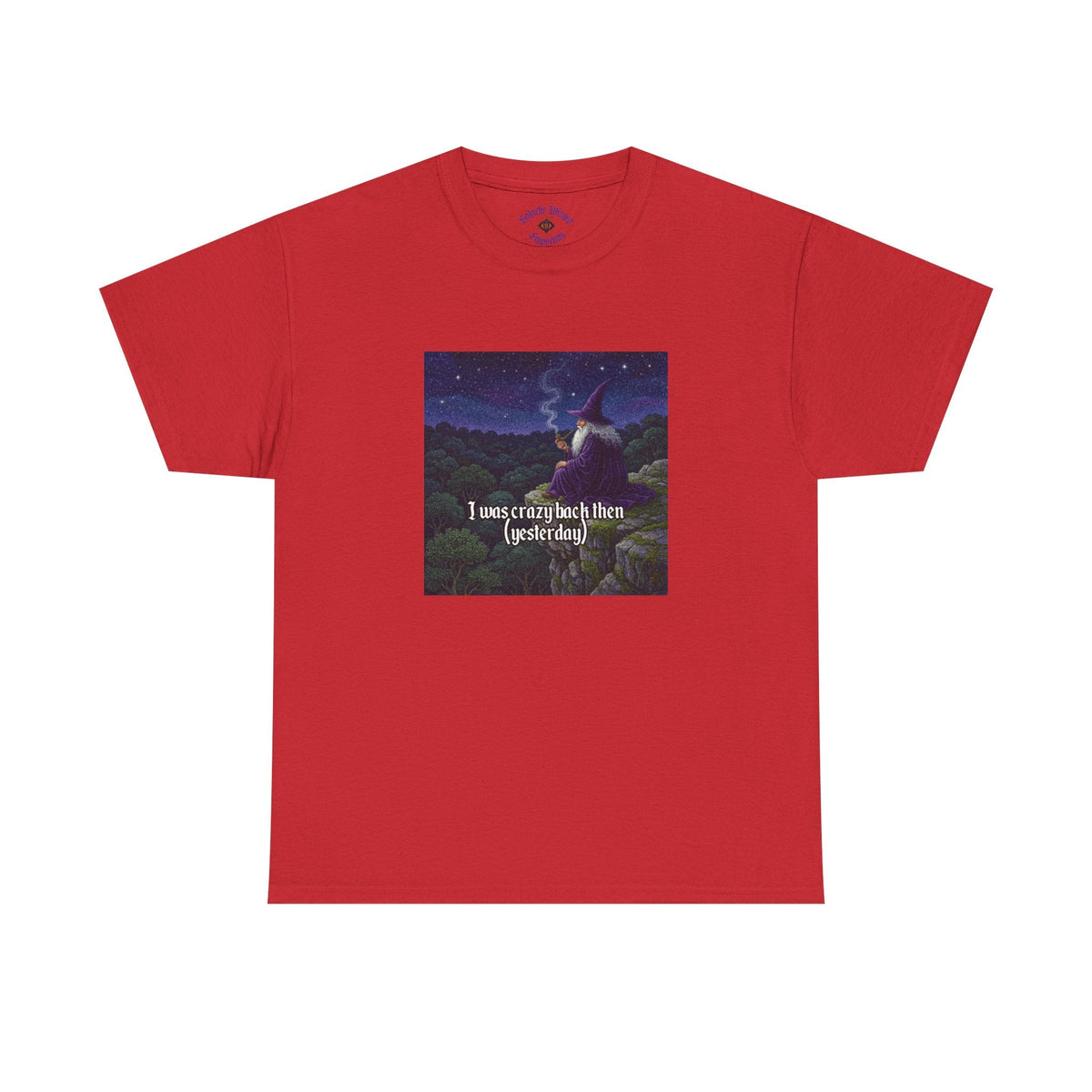“I was crazy back then” Galactic Wizard Meme Heavyweight Cotton T-Shirt - The Galactic Wizard Emporium - T-Shirt