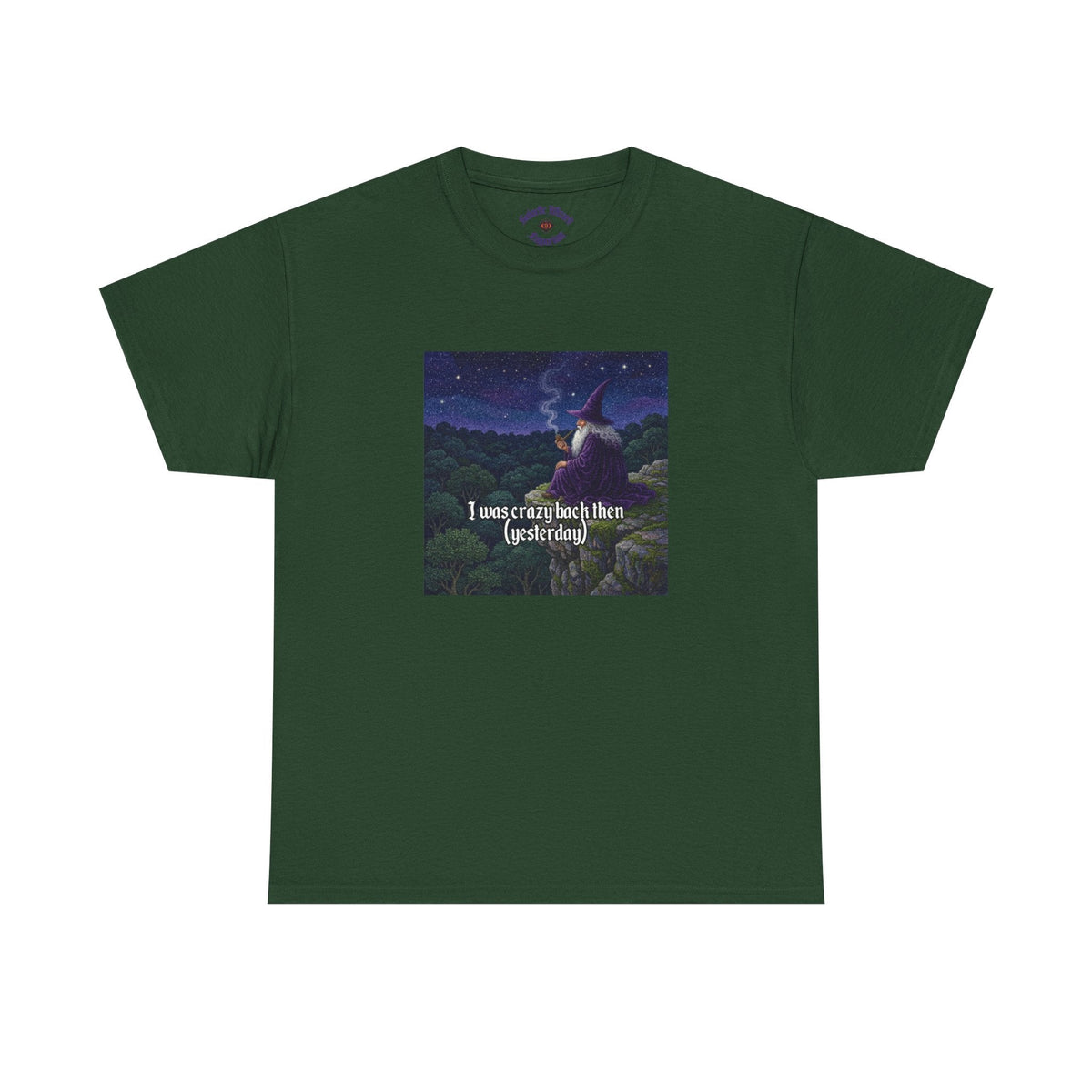 “I was crazy back then” Galactic Wizard Meme Heavyweight Cotton T-Shirt - The Galactic Wizard Emporium - T-Shirt
