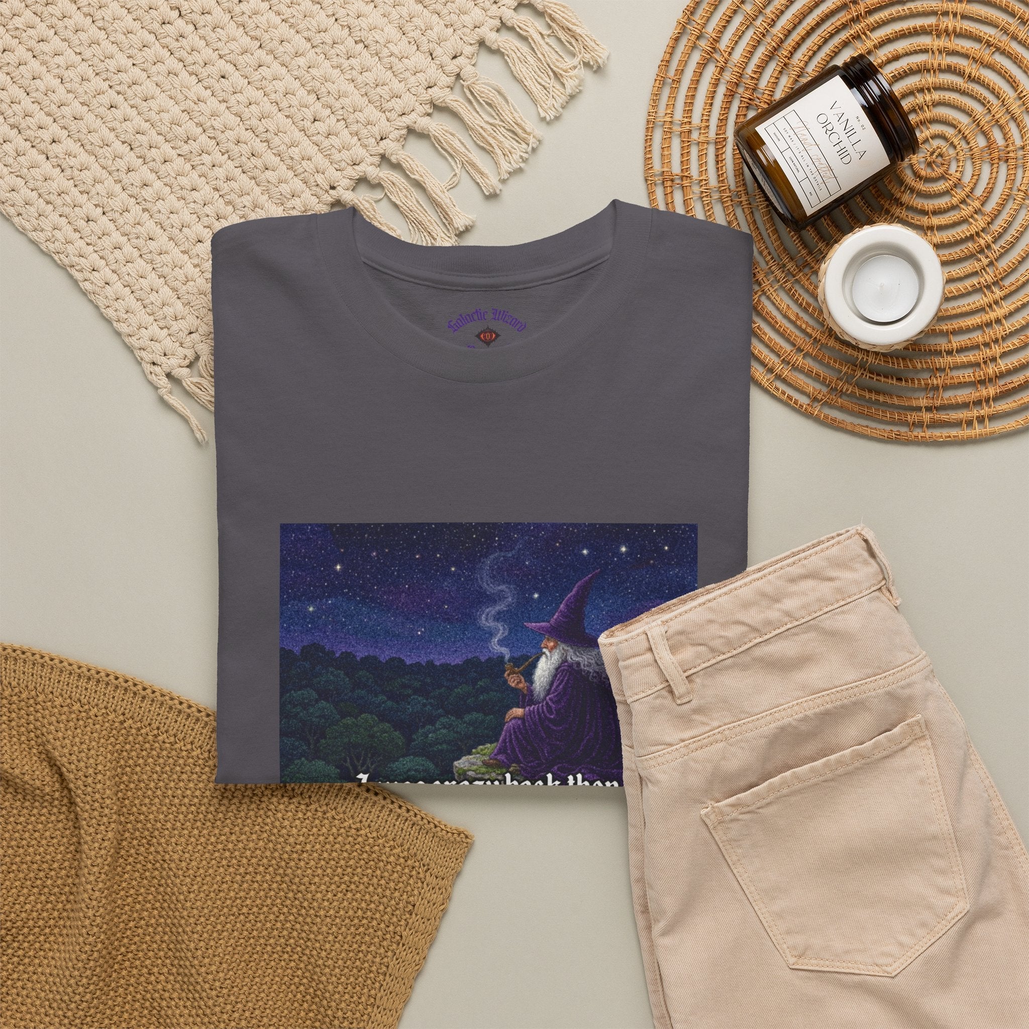 “I was crazy back then” Galactic Wizard Meme Heavyweight Cotton T-Shirt - The Galactic Wizard Emporium - T-Shirt