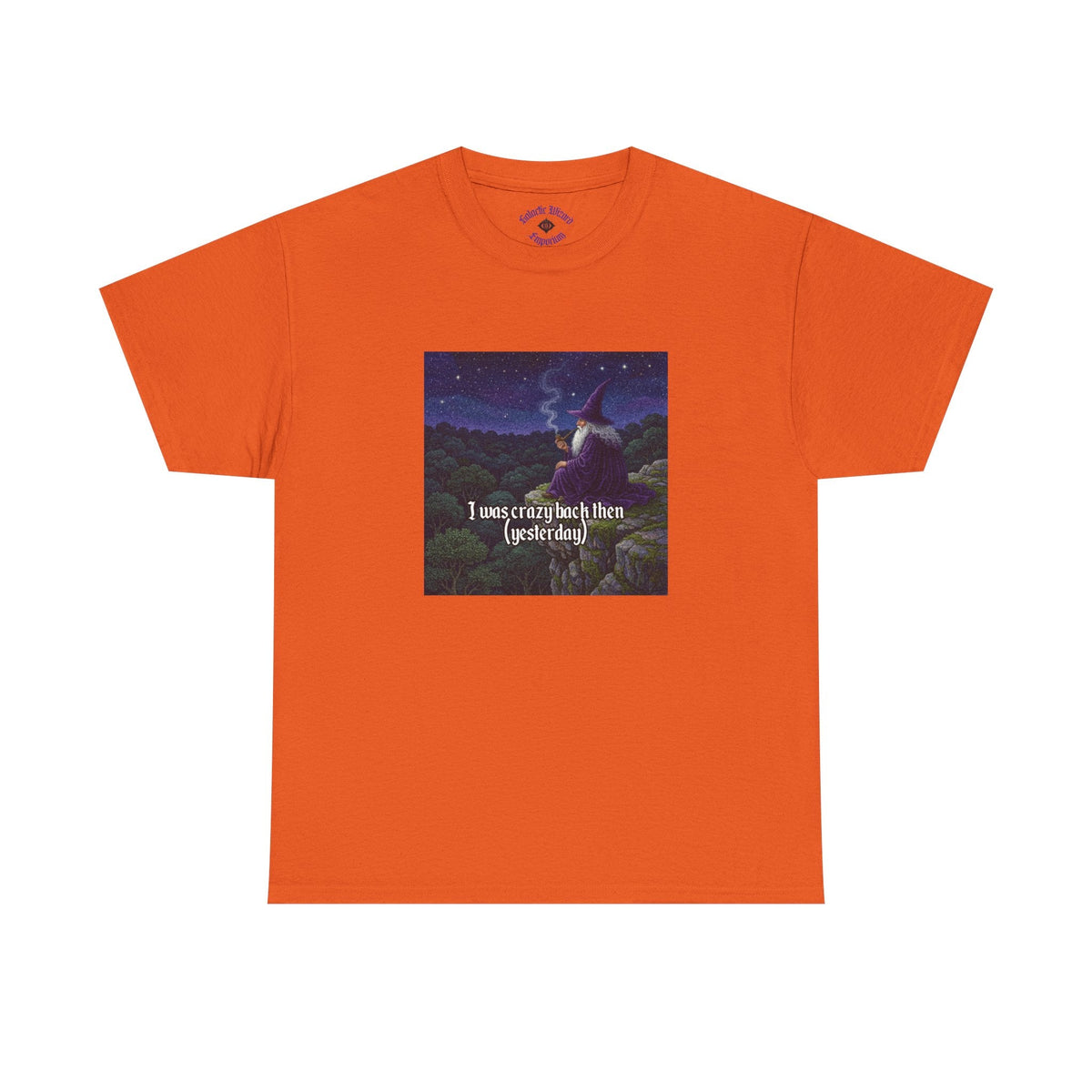 “I was crazy back then” Galactic Wizard Meme Heavyweight Cotton T-Shirt - The Galactic Wizard Emporium - T-Shirt