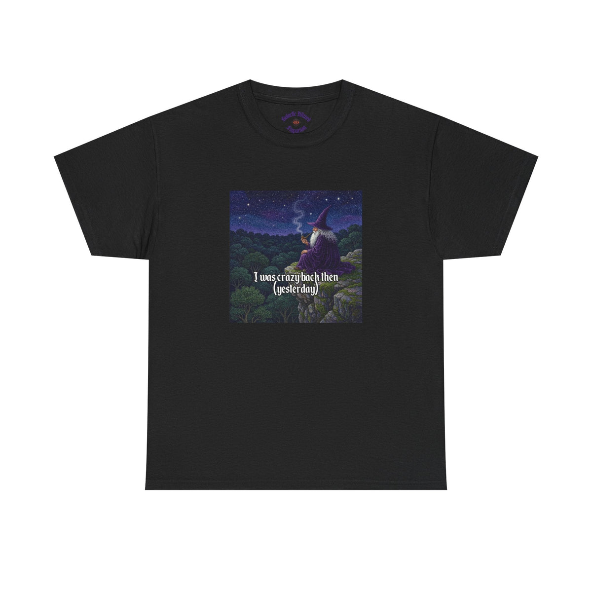 “I was crazy back then” Galactic Wizard Meme Heavyweight Cotton T-Shirt - The Galactic Wizard Emporium - T-Shirt