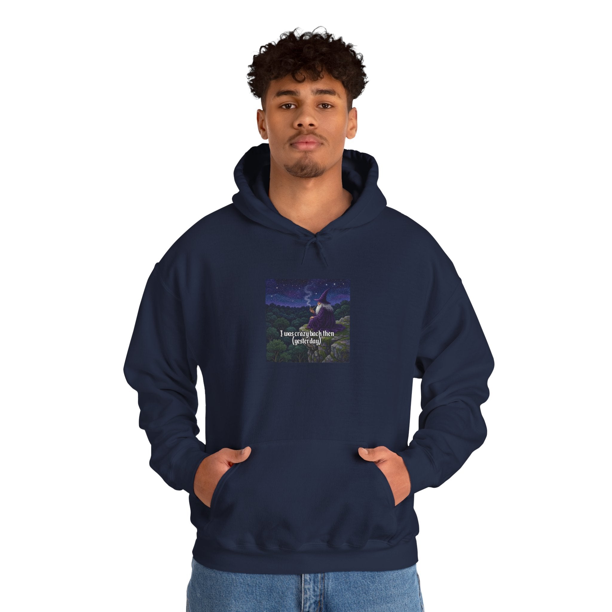 “I was crazy back then” Galactic Wizard Meme Unisex Hooded Sweatshirt - The Galactic Wizard Emporium - Hoodie