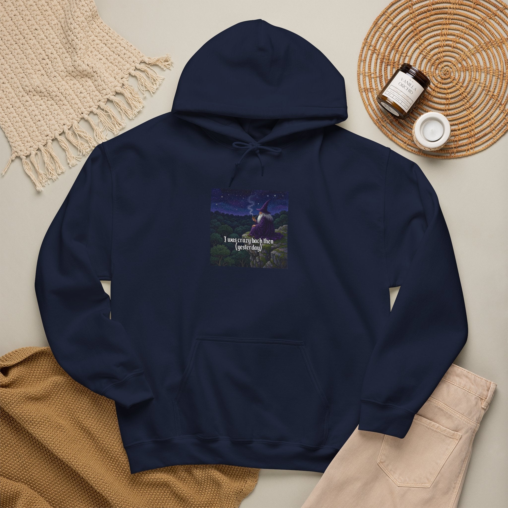 “I was crazy back then” Galactic Wizard Meme Unisex Hooded Sweatshirt - The Galactic Wizard Emporium - Hoodie