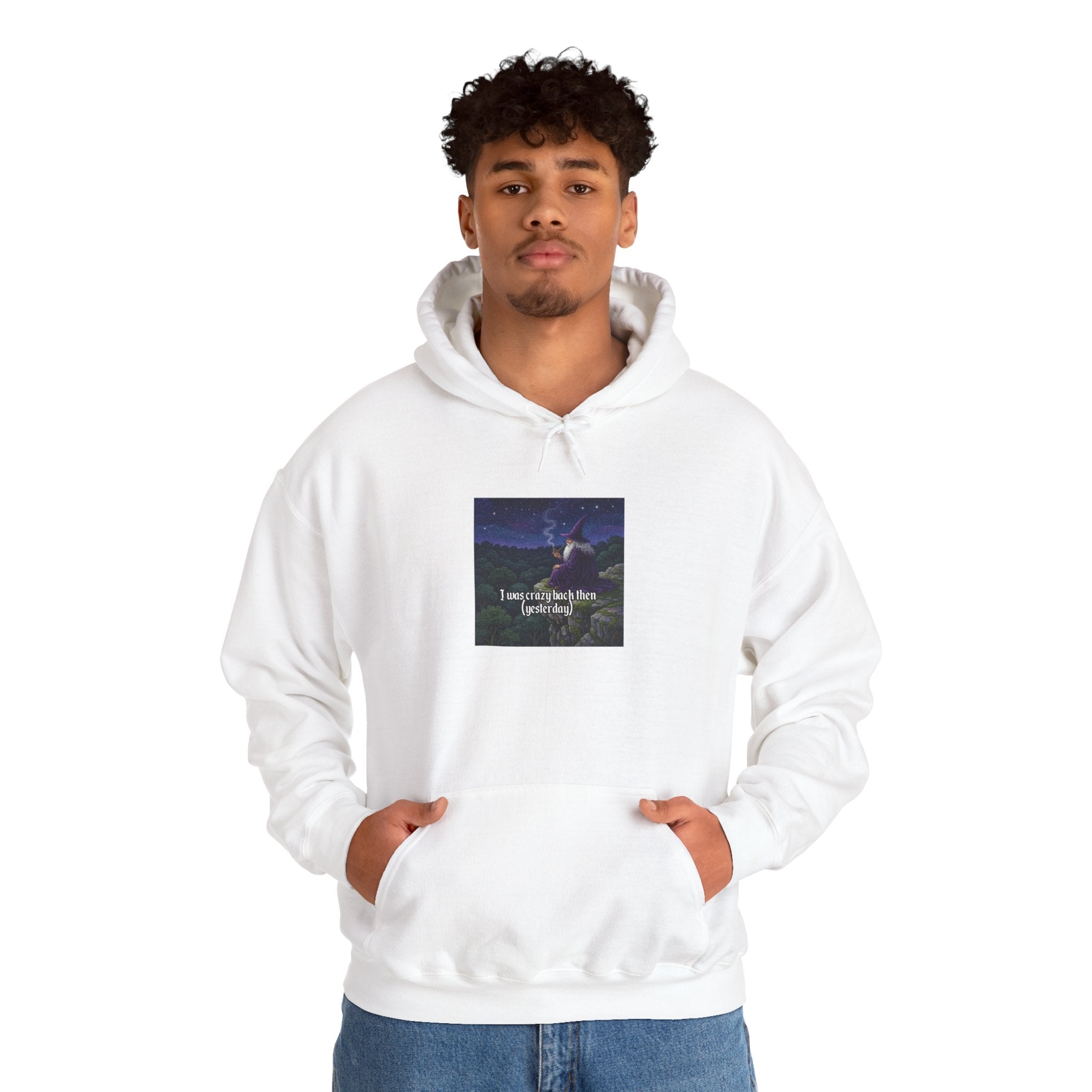 “I was crazy back then” Galactic Wizard Meme Unisex Hooded Sweatshirt - The Galactic Wizard Emporium - Hoodie