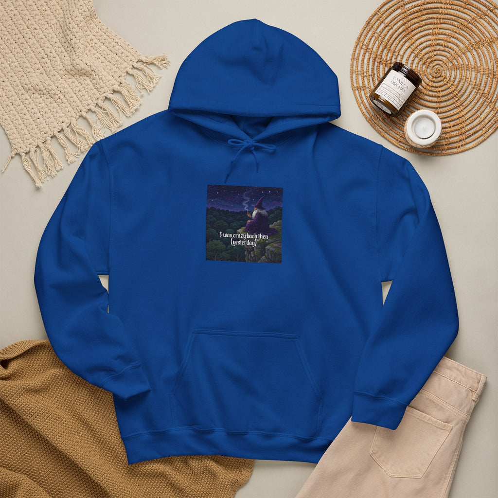 “I was crazy back then” Galactic Wizard Meme Unisex Hooded Sweatshirt - The Galactic Wizard Emporium - Hoodie