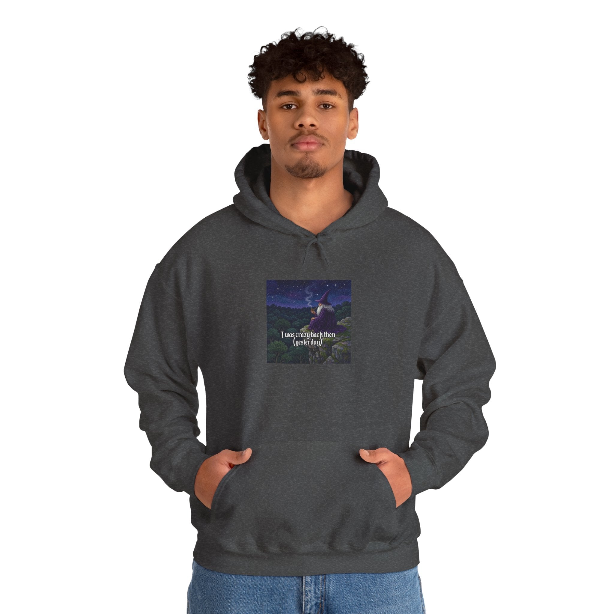 “I was crazy back then” Galactic Wizard Meme Unisex Hooded Sweatshirt - The Galactic Wizard Emporium - Hoodie