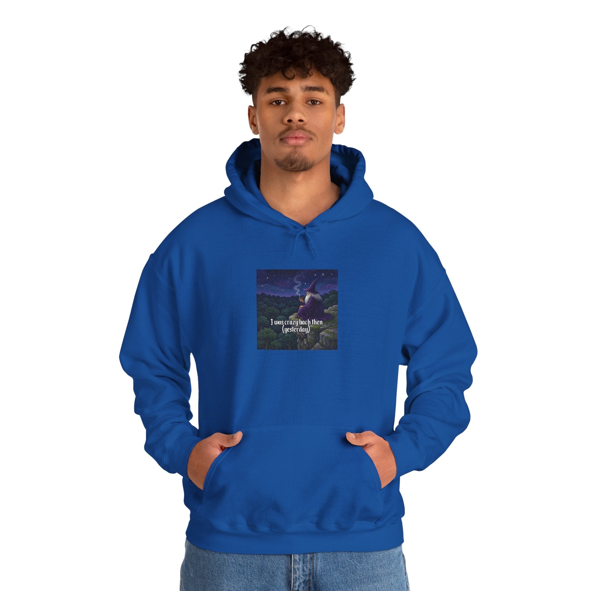 “I was crazy back then” Galactic Wizard Meme Unisex Hooded Sweatshirt - The Galactic Wizard Emporium - Hoodie