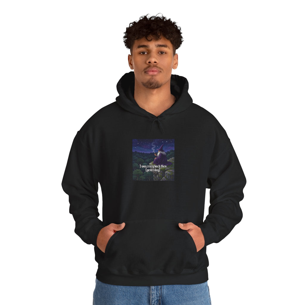 “I was crazy back then” Galactic Wizard Meme Unisex Hooded Sweatshirt - The Galactic Wizard Emporium - Hoodie