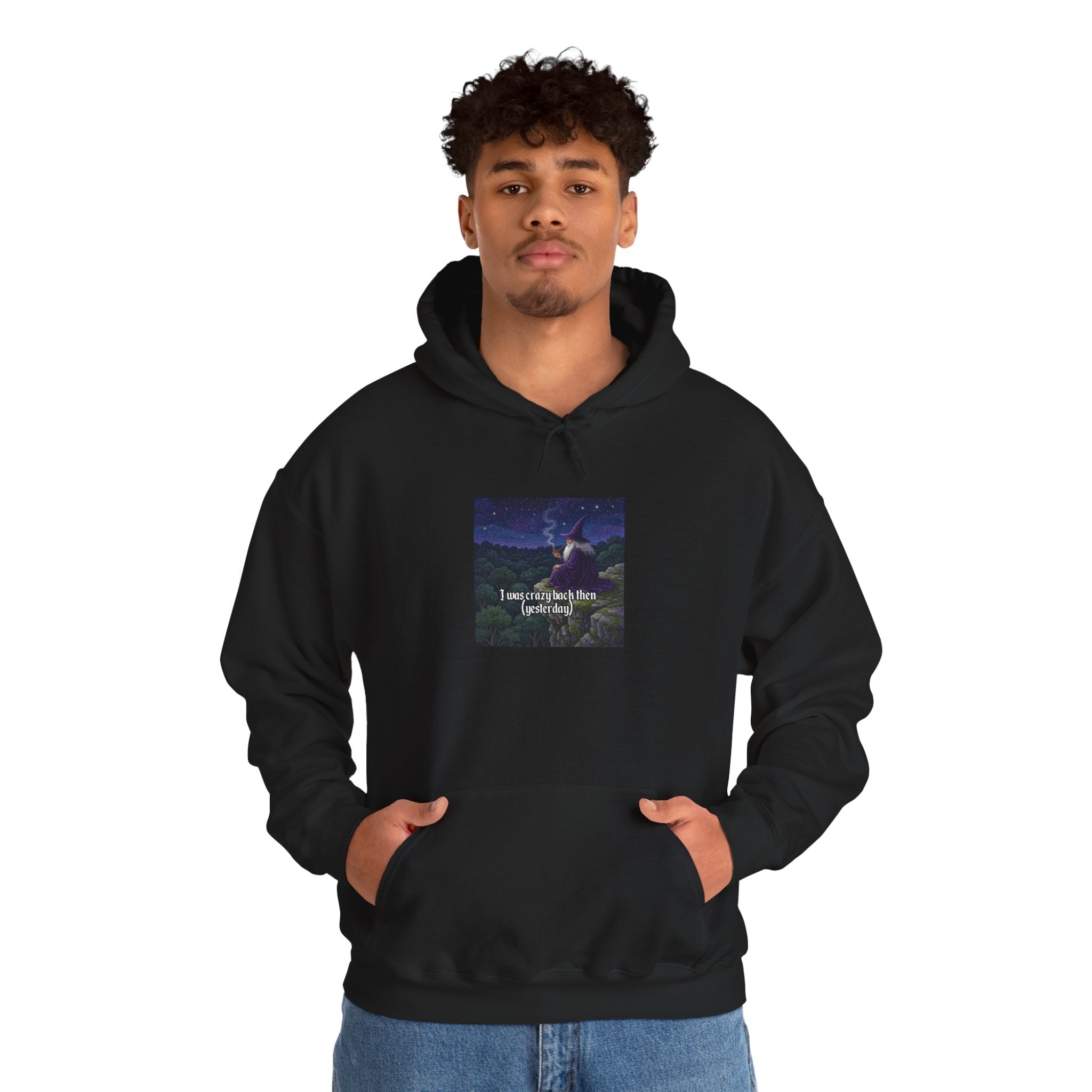 “I was crazy back then” Galactic Wizard Meme Unisex Hooded Sweatshirt - The Galactic Wizard Emporium - Hoodie