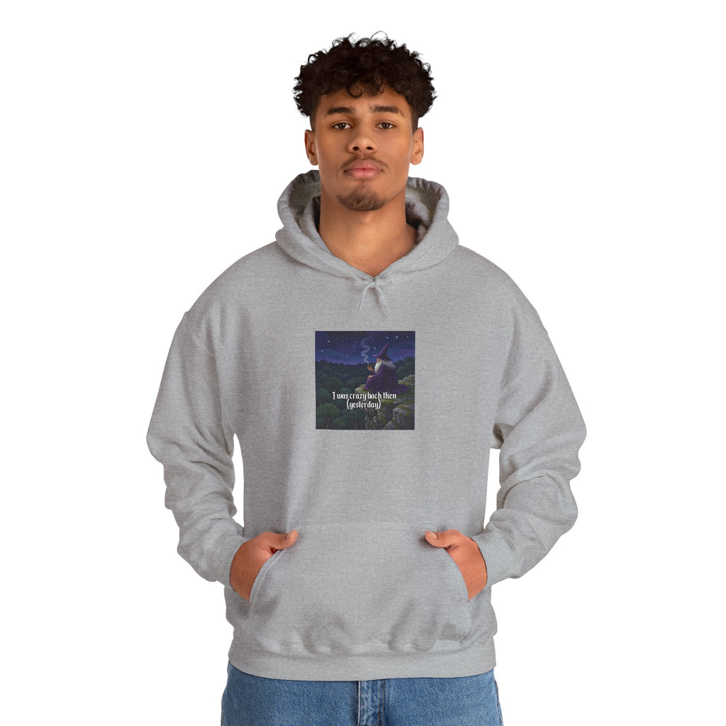 “I was crazy back then” Galactic Wizard Meme Unisex Hooded Sweatshirt - The Galactic Wizard Emporium - Hoodie