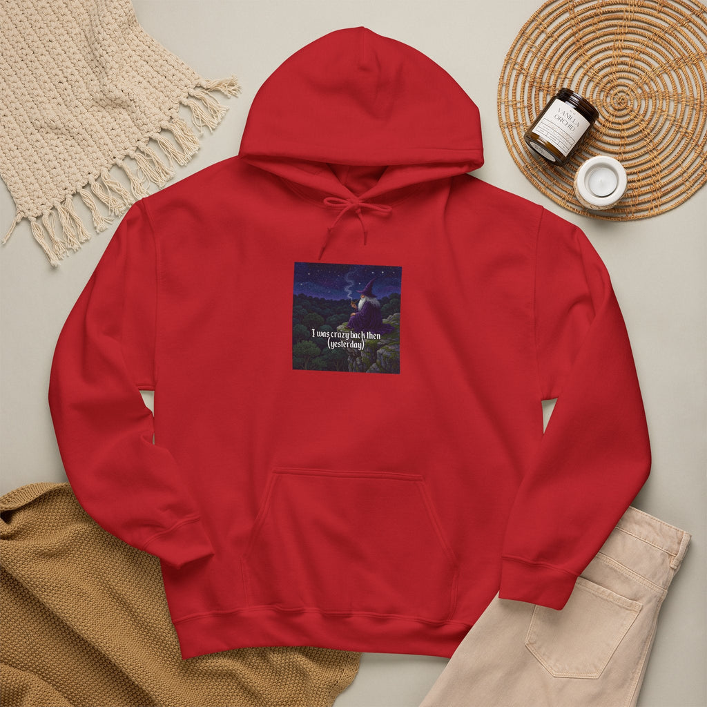 “I was crazy back then” Galactic Wizard Meme Unisex Hooded Sweatshirt - The Galactic Wizard Emporium - Hoodie