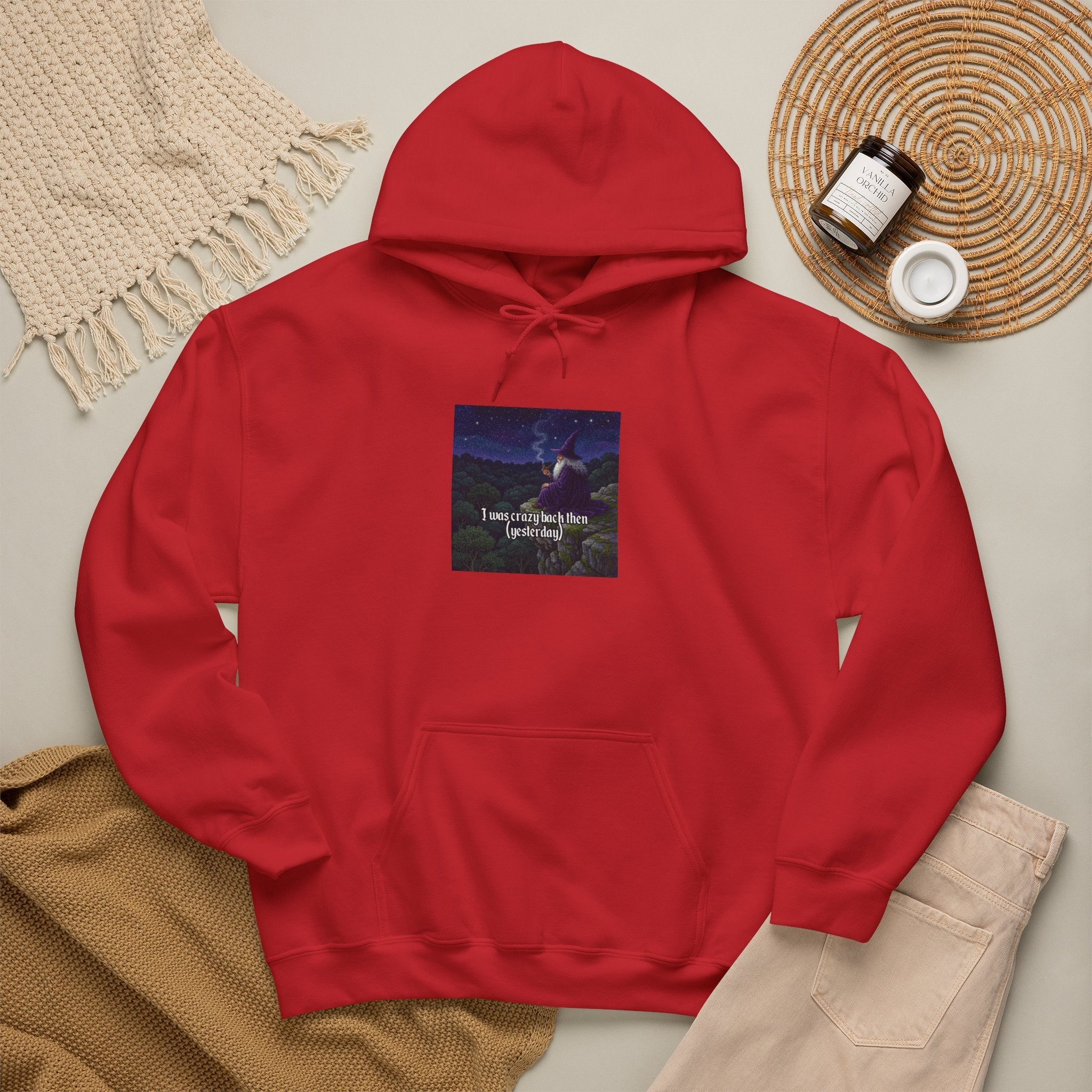 “I was crazy back then” Galactic Wizard Meme Unisex Hooded Sweatshirt - The Galactic Wizard Emporium - Hoodie