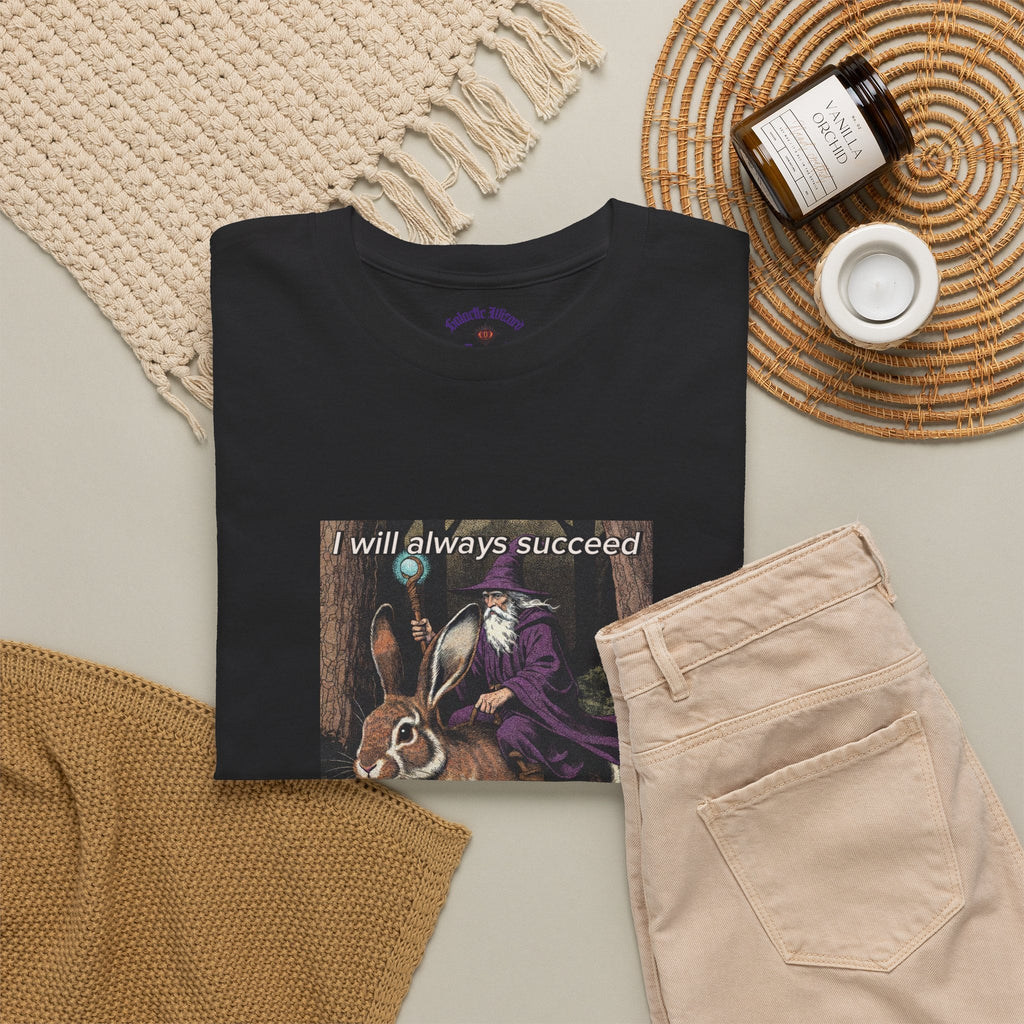 “I will always succeed because I am insane” Galactic Wizard Meme Heavyweight Cotton T-Shirt - The Galactic Wizard Emporium - T-Shirt
