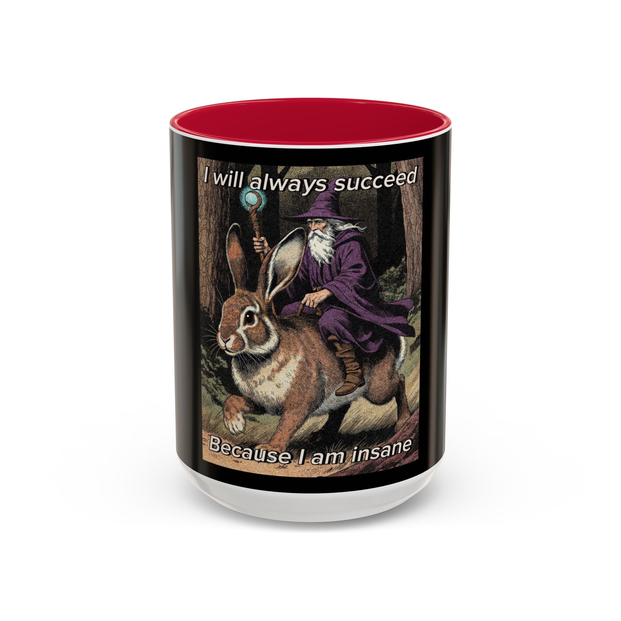 “I will always succeed because I’m insane" (11oz/15oz) Galactic Wizard Meme Mug - The Galactic Wizard Emporium - Mug