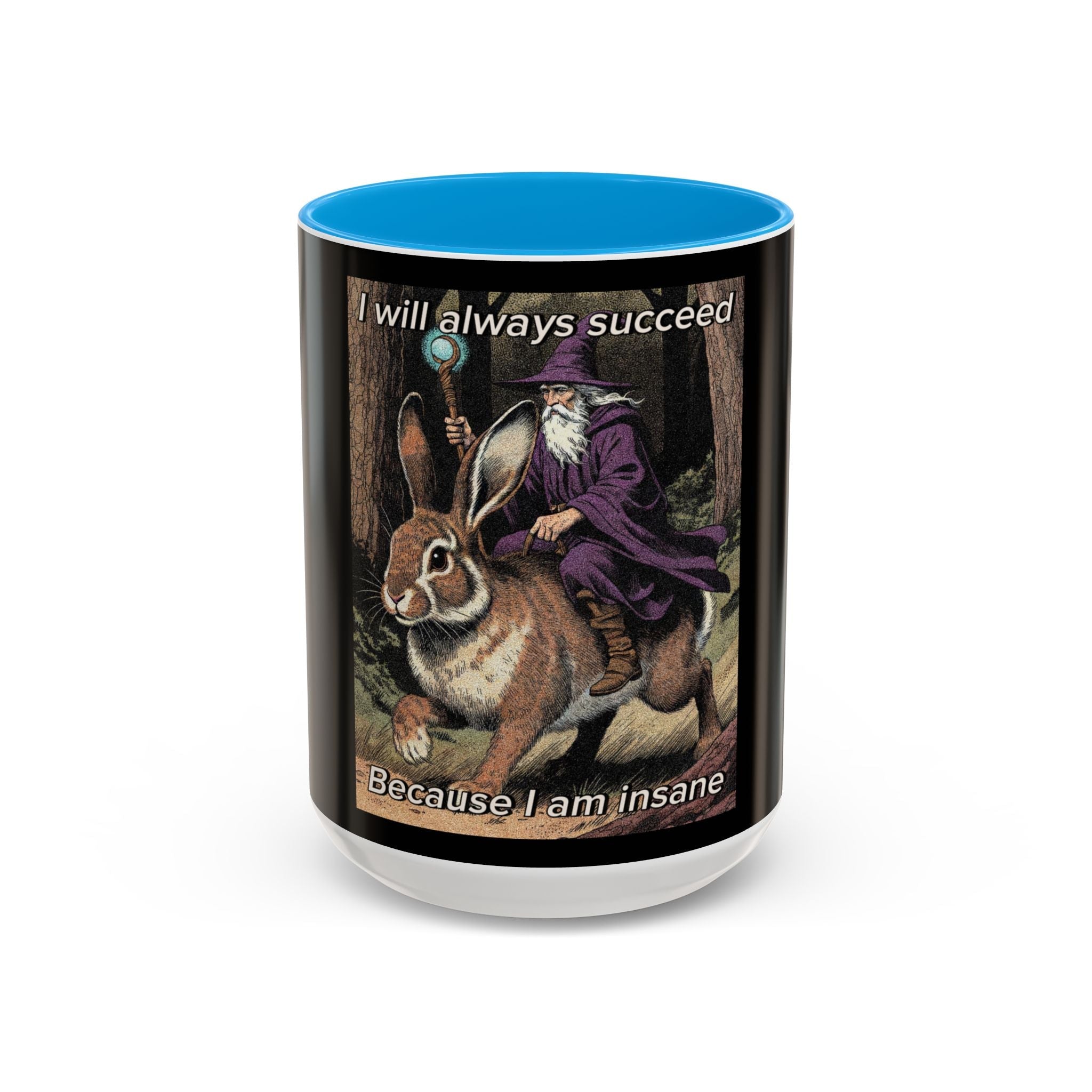 “I will always succeed because I’m insane" (11oz/15oz) Galactic Wizard Meme Mug - The Galactic Wizard Emporium - Mug