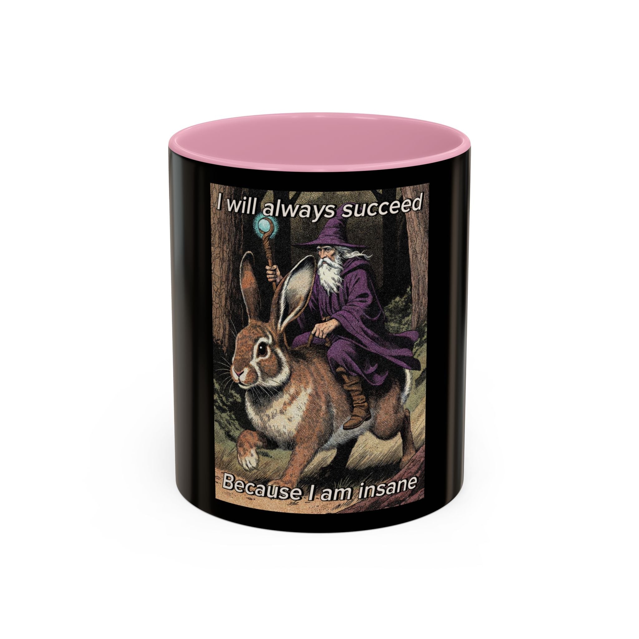 “I will always succeed because I’m insane" (11oz/15oz) Galactic Wizard Meme Mug - The Galactic Wizard Emporium - Mug